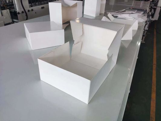 Kartonpapier 200g-650g 6 hoeken folder Gluer machine voor 4 hoek doos vouwen