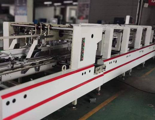 Kartonpapier 200g-650g 6 hoeken folder Gluer machine voor 4 hoek doos vouwen