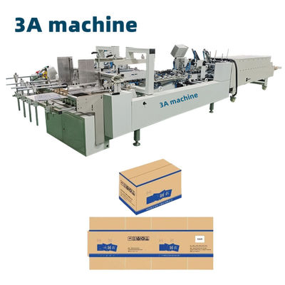 CQT-1300WK-2 Automatische gegolfde papierdoos folder Gluer Machine voor verpakkingsdozen