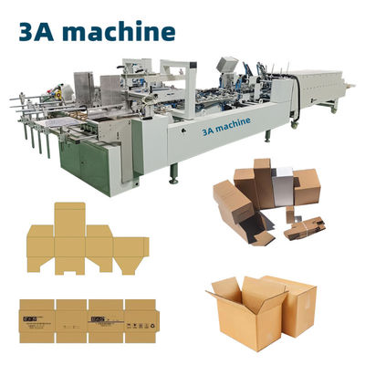 CQT-800 WK-2 Kleine kartonnen doos vouwlijmmachine voor E-fluit gegolfd papier