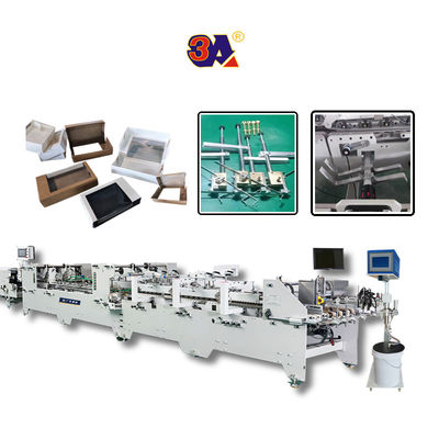 Gluermachine voor zijdelingse lijmmap voor rechte lijn Box Bottom Lock 10.0m*1.2m*1.3m