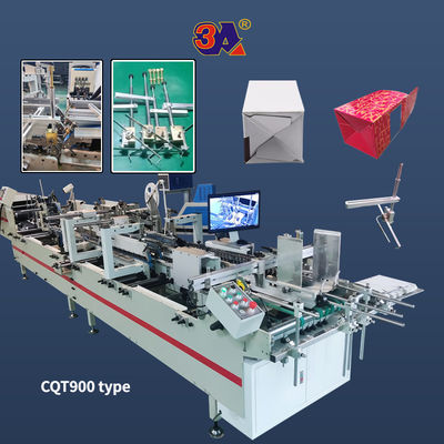 CQT-900-type Automatische folderlijmmachine voor zijlijm rechte lijn Doos Bottom Lock
