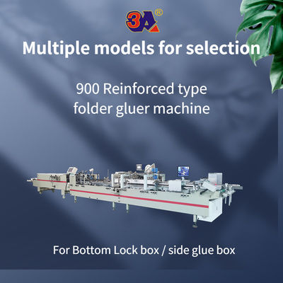CQT-900-type Automatische folderlijmmachine voor zijlijm rechte lijn Doos Bottom Lock
