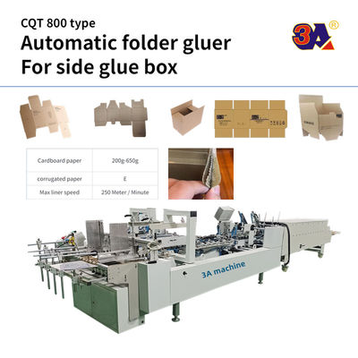 Gluermachine voor carton, kartonnen doos CQT-800A, papier 200g-650g